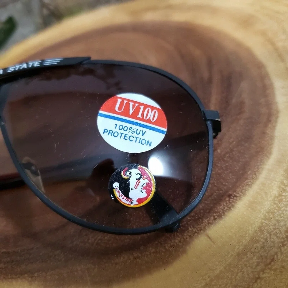 MEN'S Florida State Black Framed Aviator‎ Sunglasses UV100 (100% UV Protection)